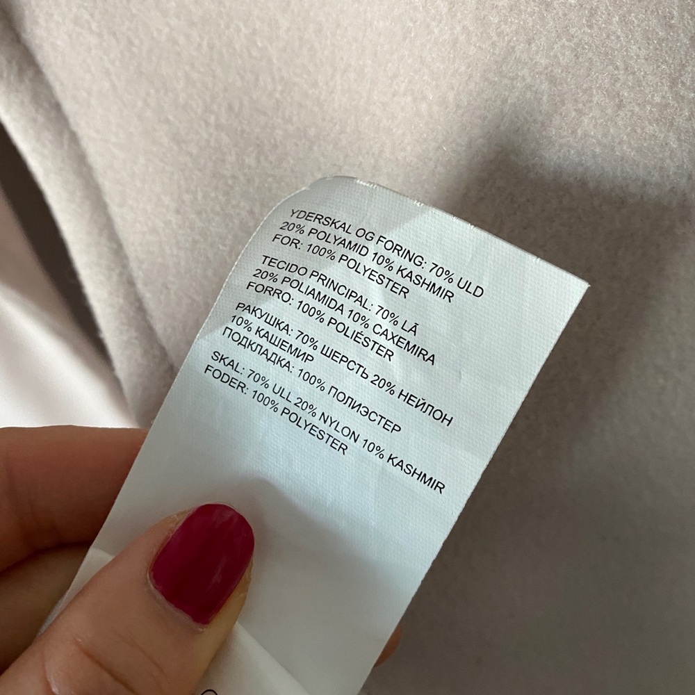 Club Monaco Blush Wrap Coat - Picture 7 of 7